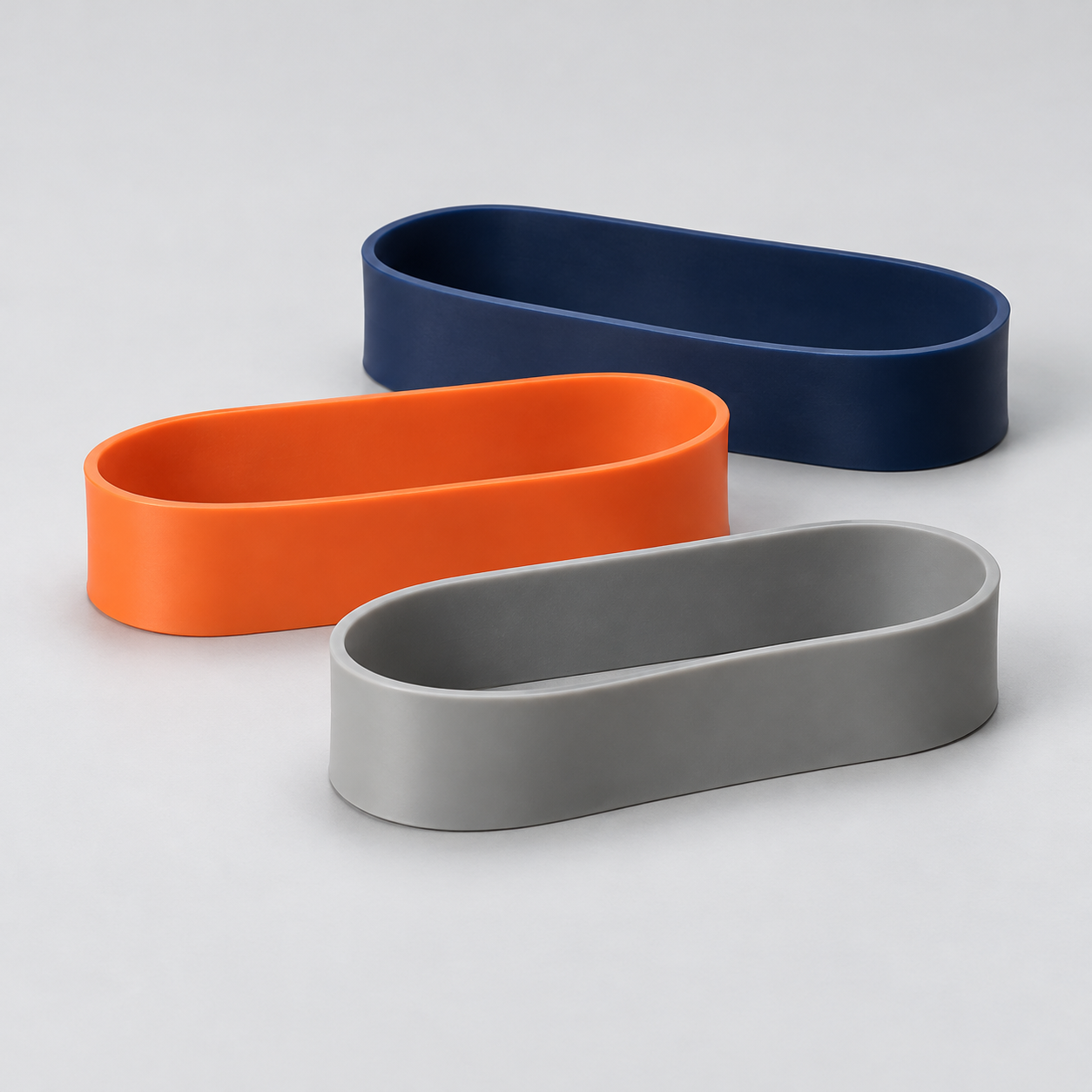 Logosuz mini loop egzersiz bantları — temsili ürün görseli
